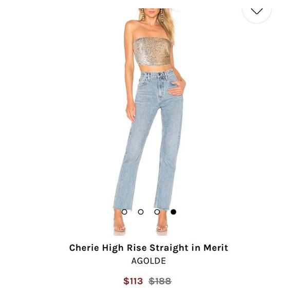 Agolde Cherie straight jeans size 24 NWOT - Picture 8 of 11